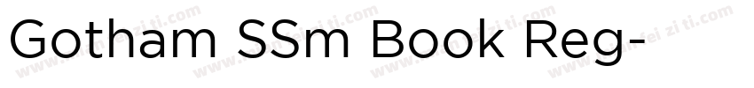 Gotham SSm Book Reg字体转换